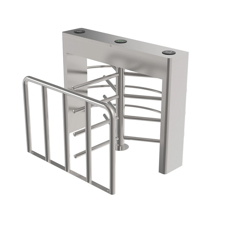 High Security Entrance and Exit Access Control Half Height Turnstile Gate with RFID Reader