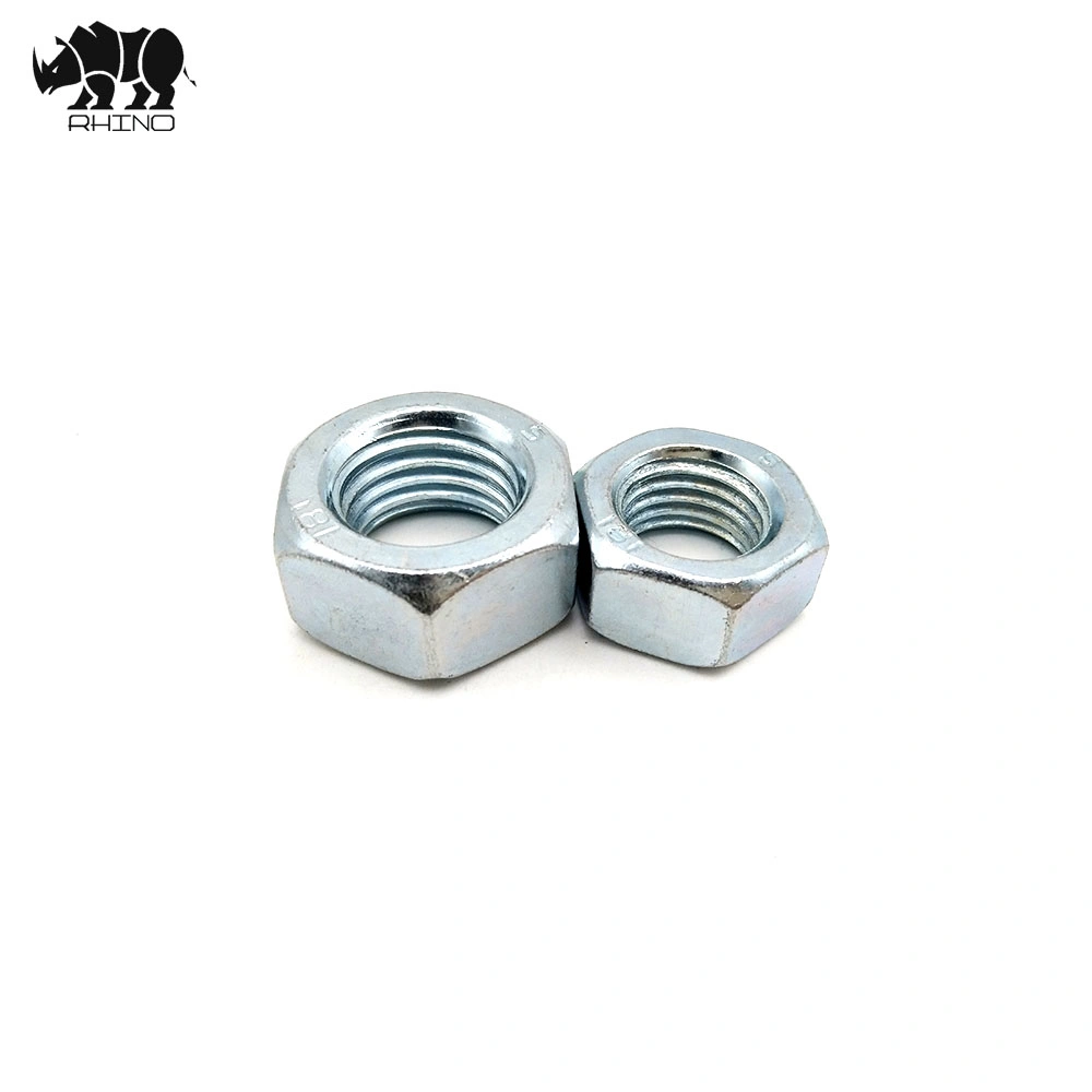 Chinese Manufacturer Factory Carbon Steel Q235 Q195 C1088 Galvanized Plain DIN934 Hex Nut