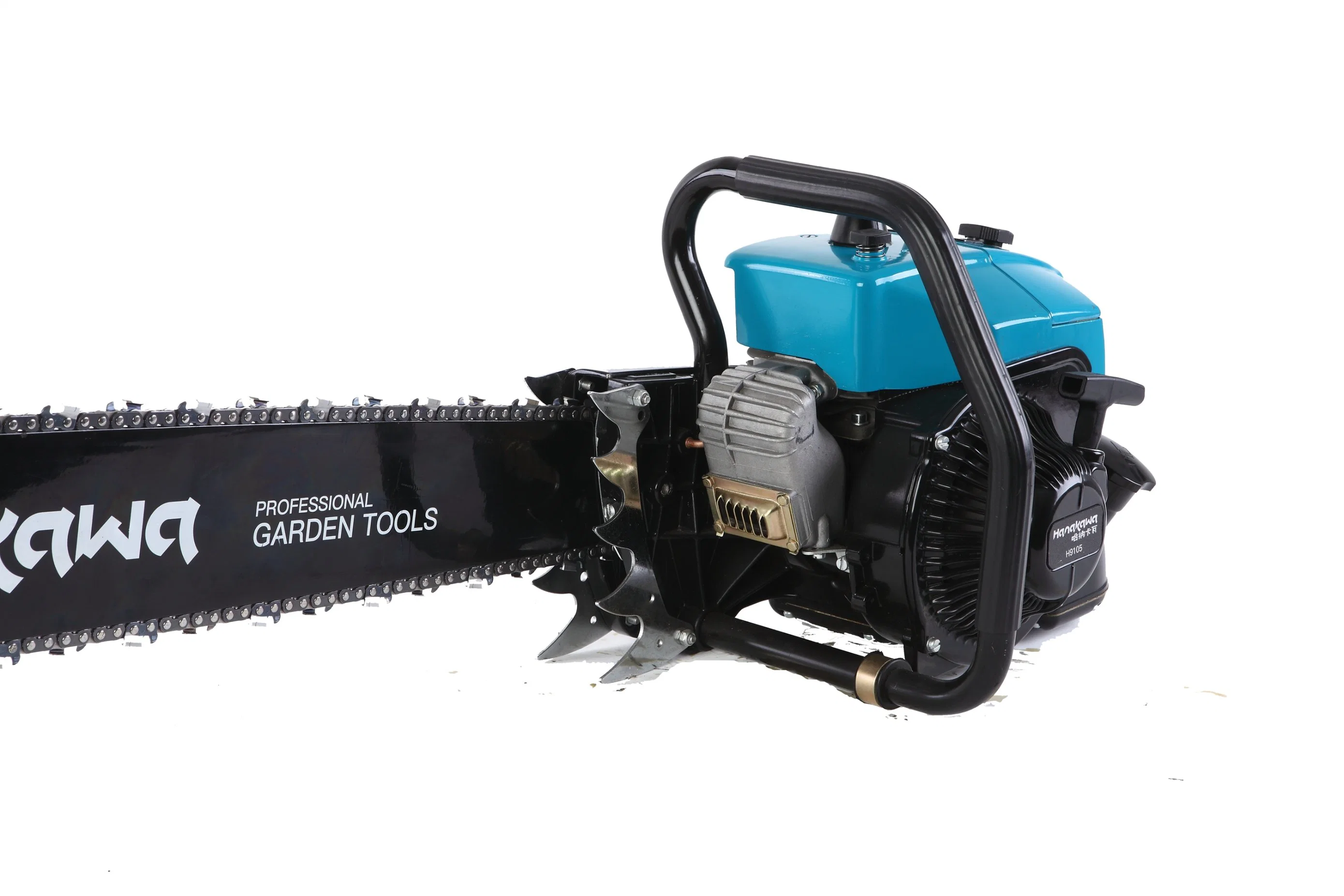 Hanakawa H9105 (070) 105.7cc 36inch Power Chain Saw 2-Cycle Handed Petrol Chainsaws Gasoline Chain Saws Garden Tool for Cutting Wood Outdoor Home Farm Use