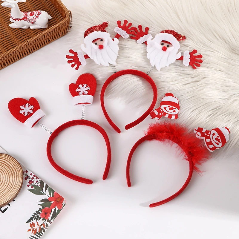 Christmas Cute Sequin Antler Decorations Party Performance Children's Headband Hair Accessories