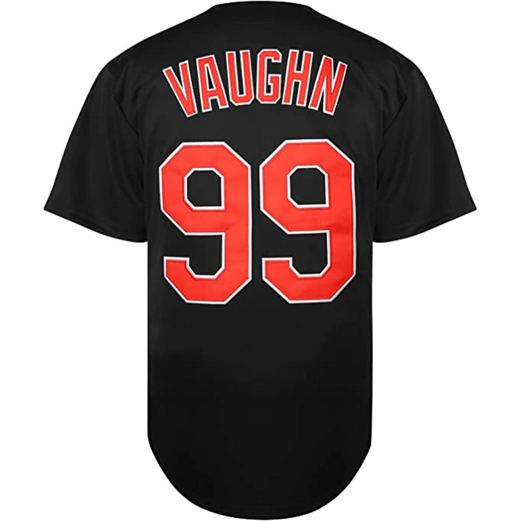 100% poliéster Hip Hop Custom Baseball Jersey Button Down Softball Camiseta deportiva Uniforms para hombre