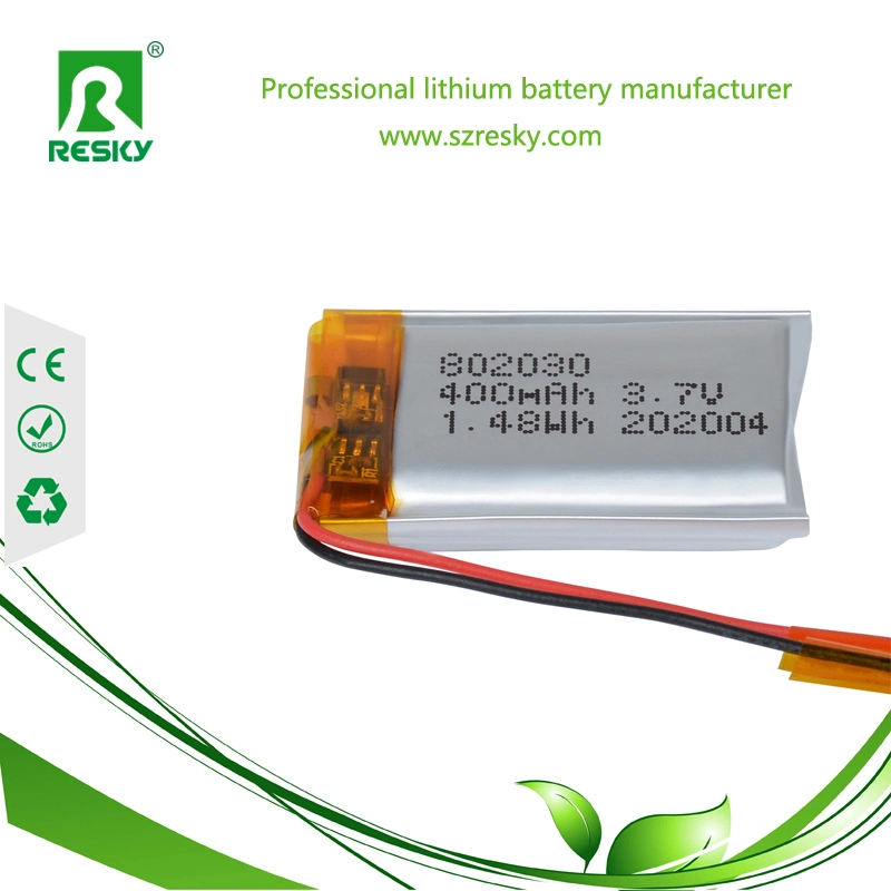 Seiko PCM Protected Lp802030 3.7V 400mAh Lipo Battery