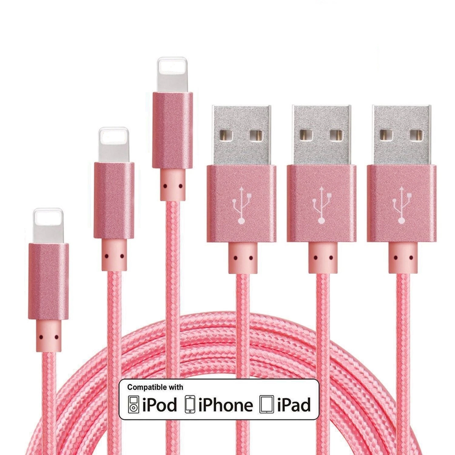 USB Cable Charging Fast Nylon Braided Phone Accessories