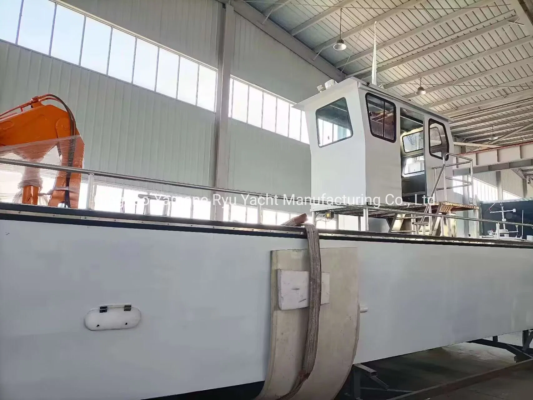 50feet Large Aluminum Landing Craft Working Boat with High Sight Captain Cabin