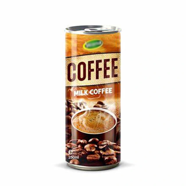 250ml Custom Printing Private Label Juice Manufacturer Canned Slim Coffee Drink Iced Milk Coffee Drink