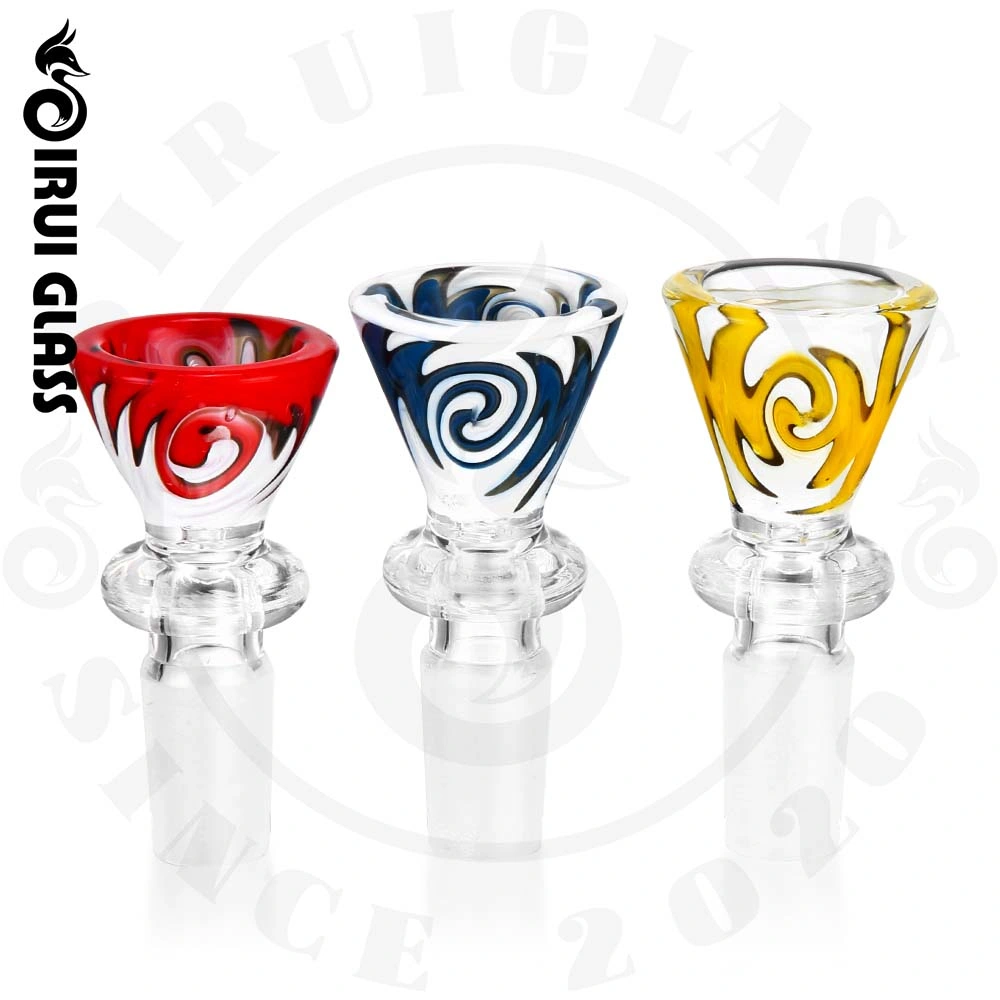 Sirui Mayoreo Colorful Marble vaso Cuenco Accesorios para portaobjetos de vidrio Tabaco