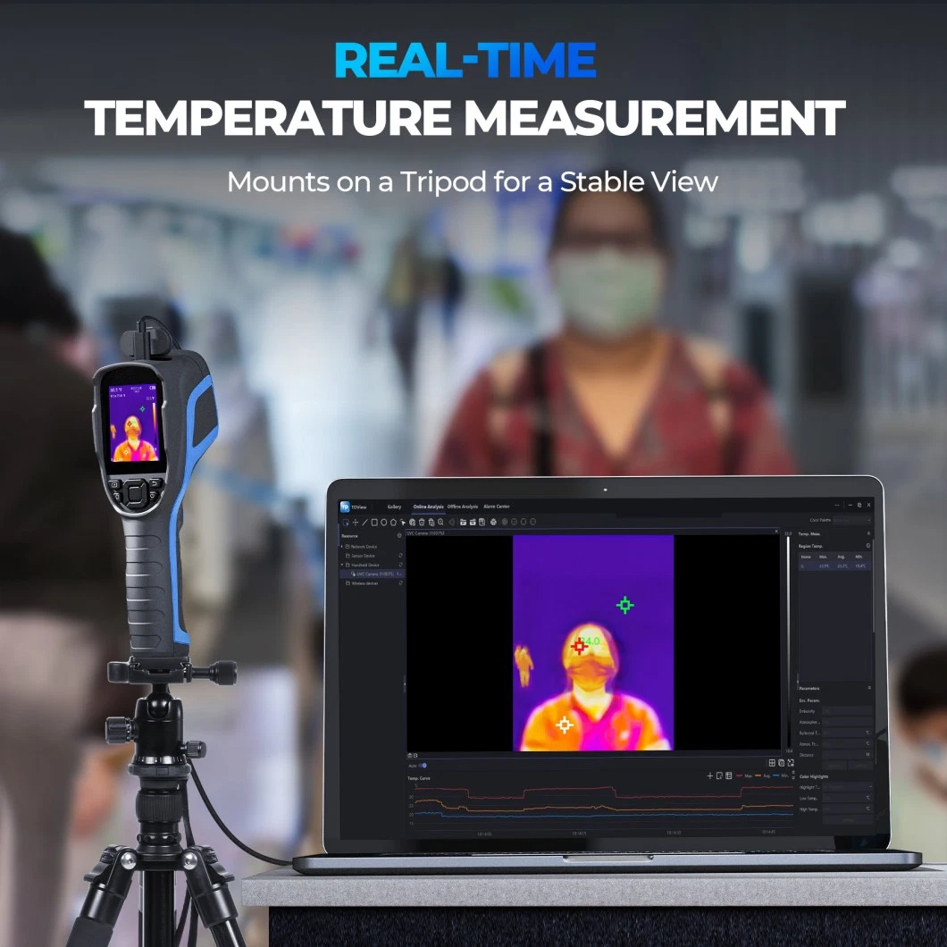 2023 Topdon Factory OEM ODM Customized Tc004 New Portable 3D Sensor Detection IR Infrared Thermal Imaging Camera Handheld Thermography Measurement Thermal Image