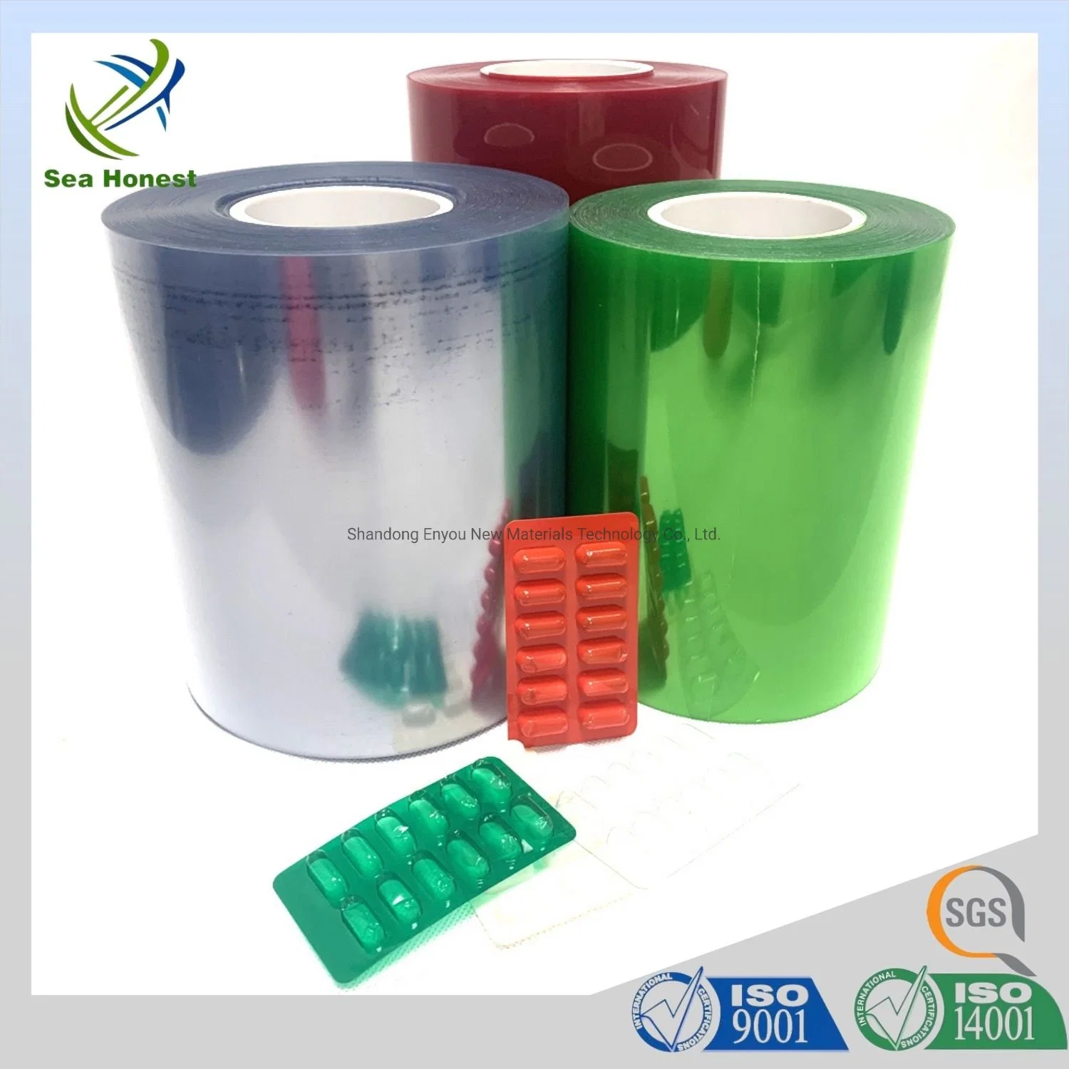 High Barrier 0.25mm/0.025mm/120g Clear PVC/PE/PVDC Film for Pharma Package