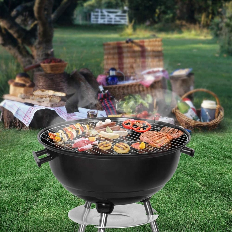 18 Inch Kettle Barbecue BBQ Charcoal BBQ Grill Travel Picnic Camping BBQ