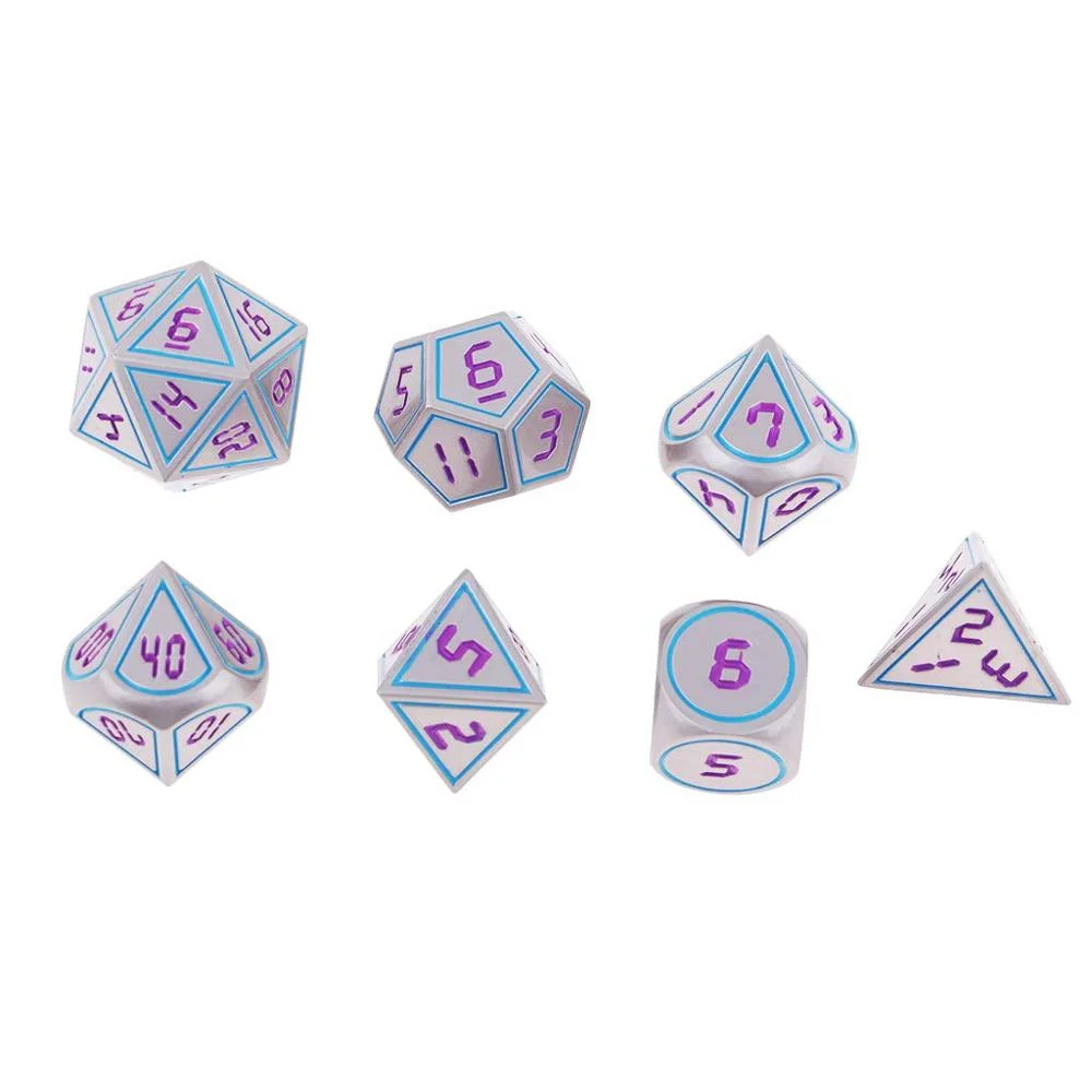 New Design Custom Rpg & Dnd Metal Dice Set for Game