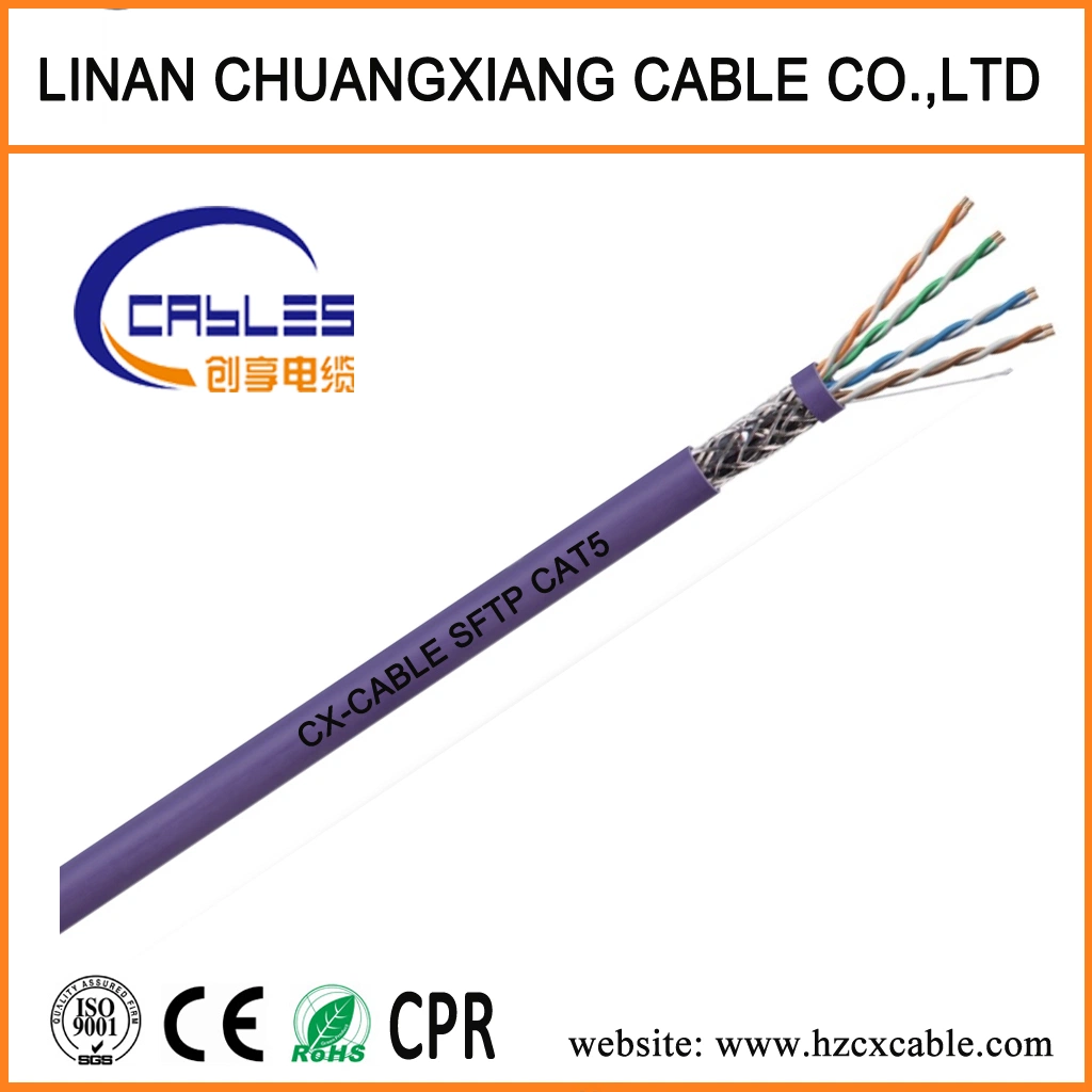 LAN Cable Outdoor FTP/SFTP Cat5e Cable Network Cable Communication Cable Ethernet Cable CPR Approved Copper Wire