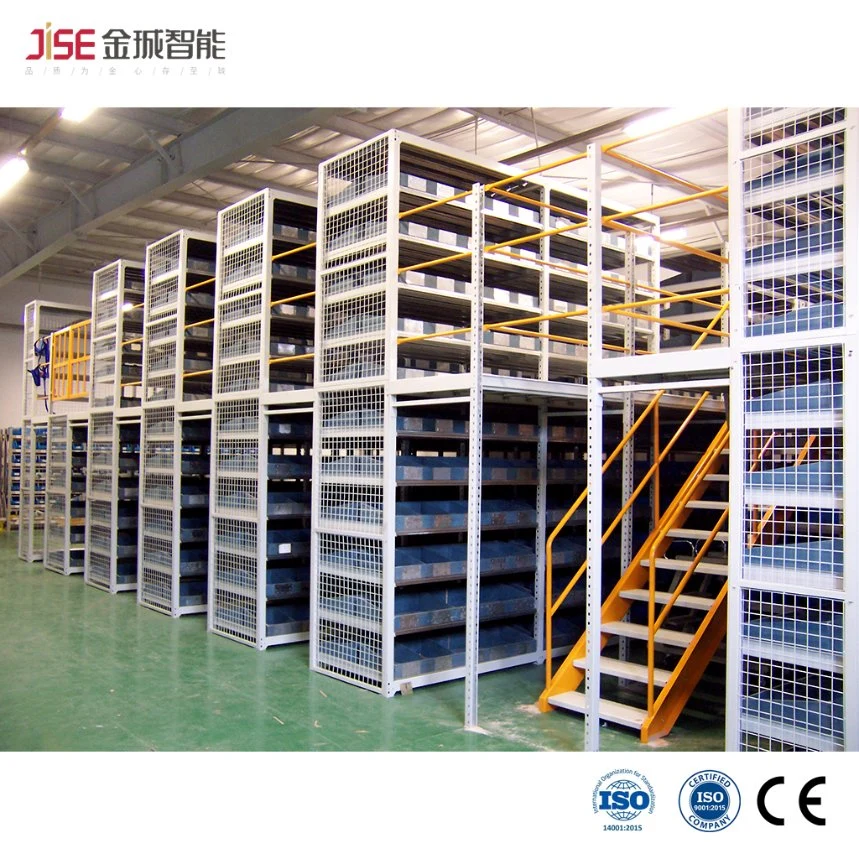 The Latest Warehouse Rack Multi Storage Rack Supported Mezzanince for Plastic Pallet.