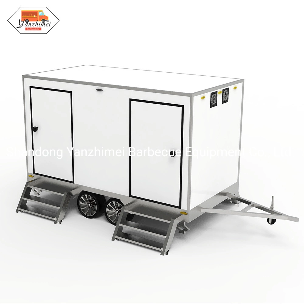 Portable Toilet Mobile Restroom Assembled House Business Toilet Trailer for Sale