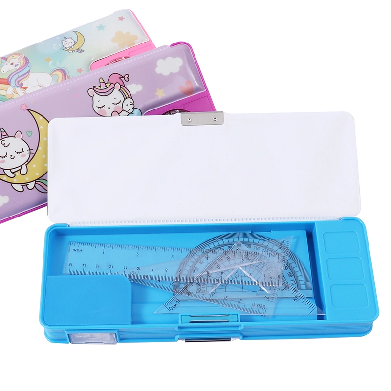 Foska Hot Sale New Item Plastic Multifunction Pencil Case