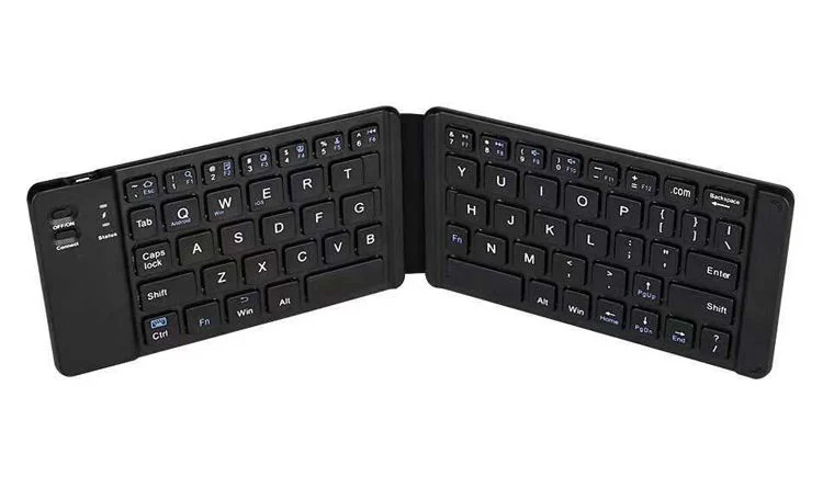 Clavier pliable sans fil portable Bluetooth pour téléphone portable et tablette.