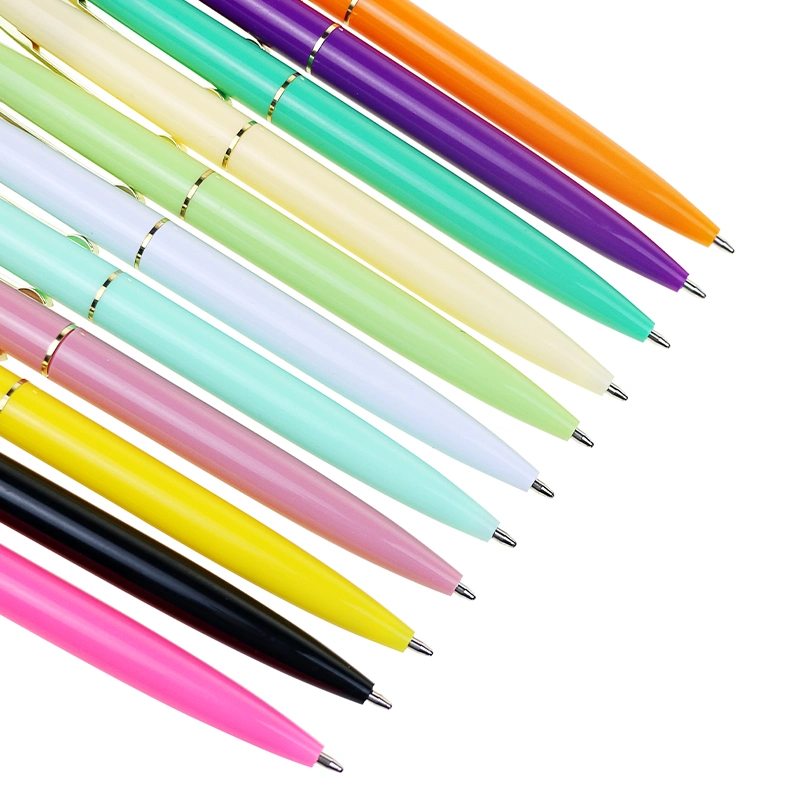 Promotional Colorful Plastic Ball Pen with Custom Logo for Office