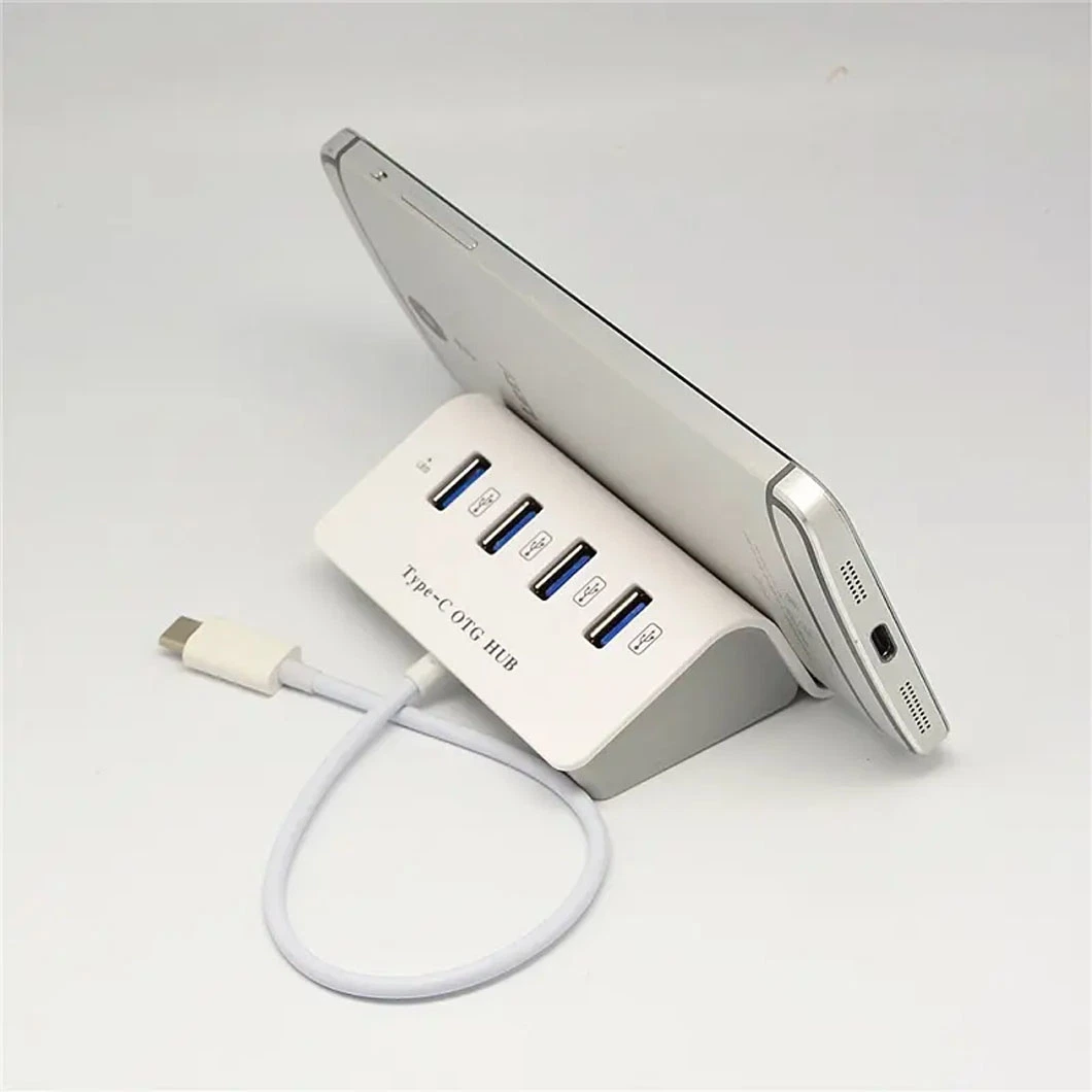 4 USB OTG Hub+Dock for Smartphone and Computer