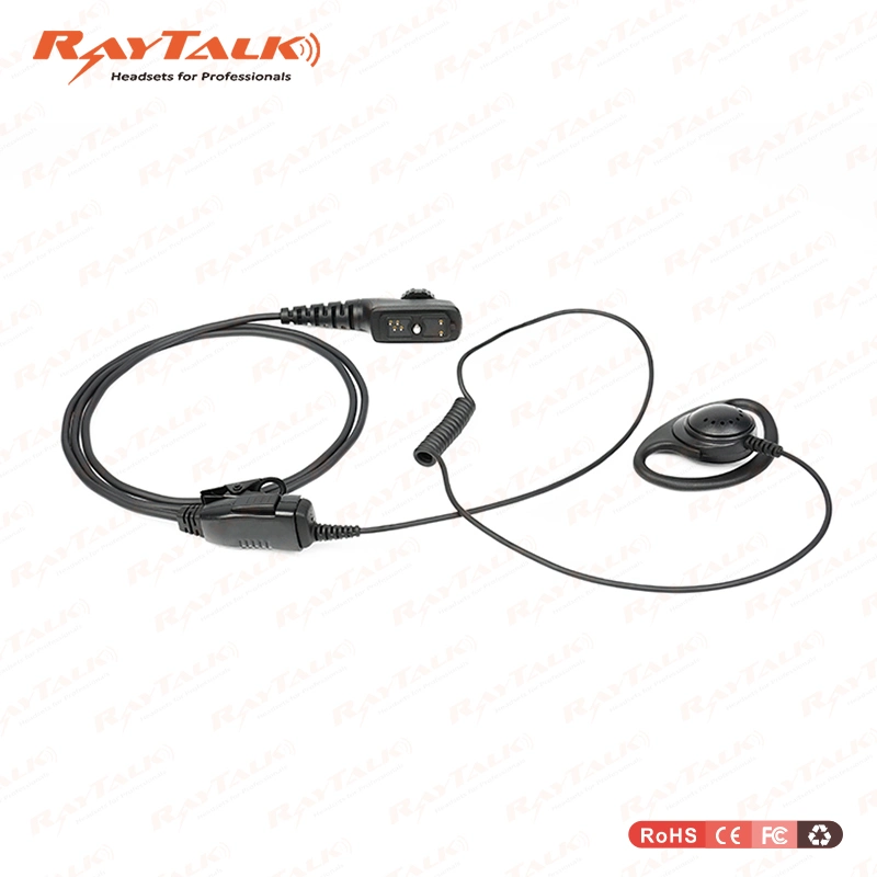 D Shape Earpiece for Two Pin Kenwood Radios K1