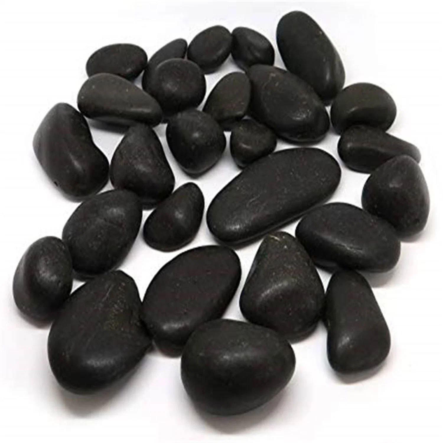 China Wholesale Cheap Price Polished Black Driveway Pebble Stones