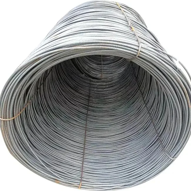 Prestressed Concrete Wire Supplier 4mm 6mm 7mm Spiral Ribbed High Carbon Tension PC Steel Wire