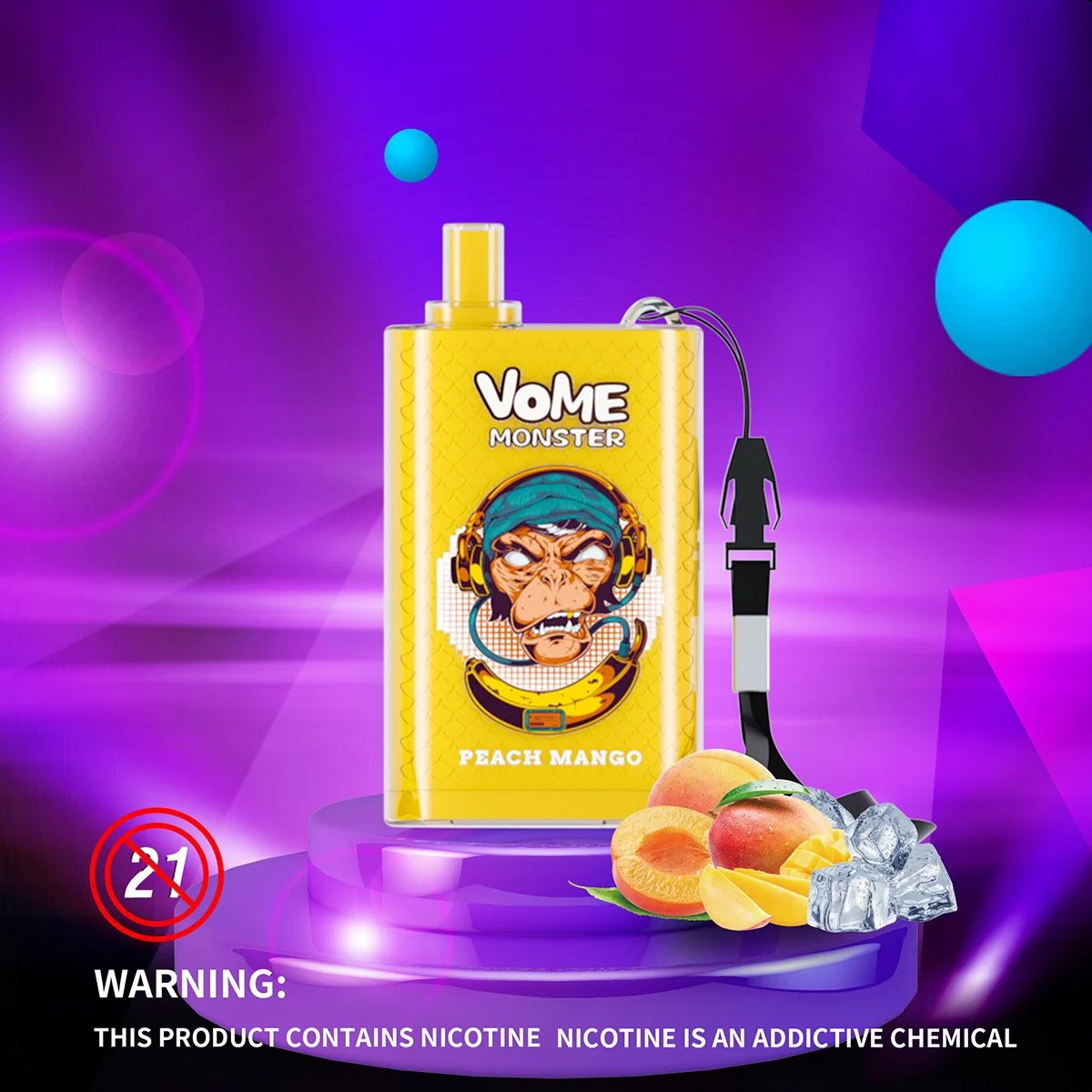 Vome Monster 10000 Puffs Electronic Electric E Cigarette Puff Bar Wape Pod Vaporizer Vaper Pen Hookah Empty Disposable Vape