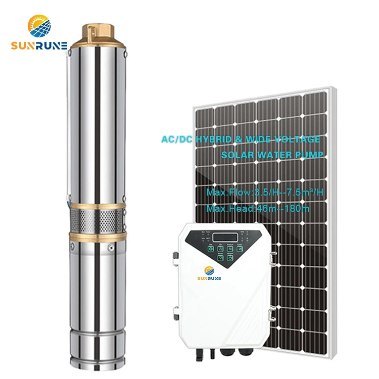 Solar Wasser Pumpe System gute Qualität Solar DC Pumpe Leistung Tauchwasserpumpe für Bewässerung