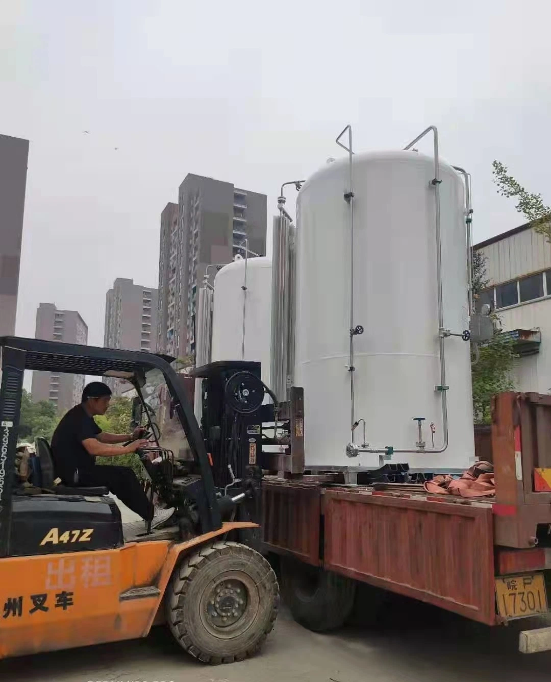 5m3/ 5000L/ 5000liter Microbulk Gas Delivery System for Lox Lin Lar LNG Lco2 Storage Tanks