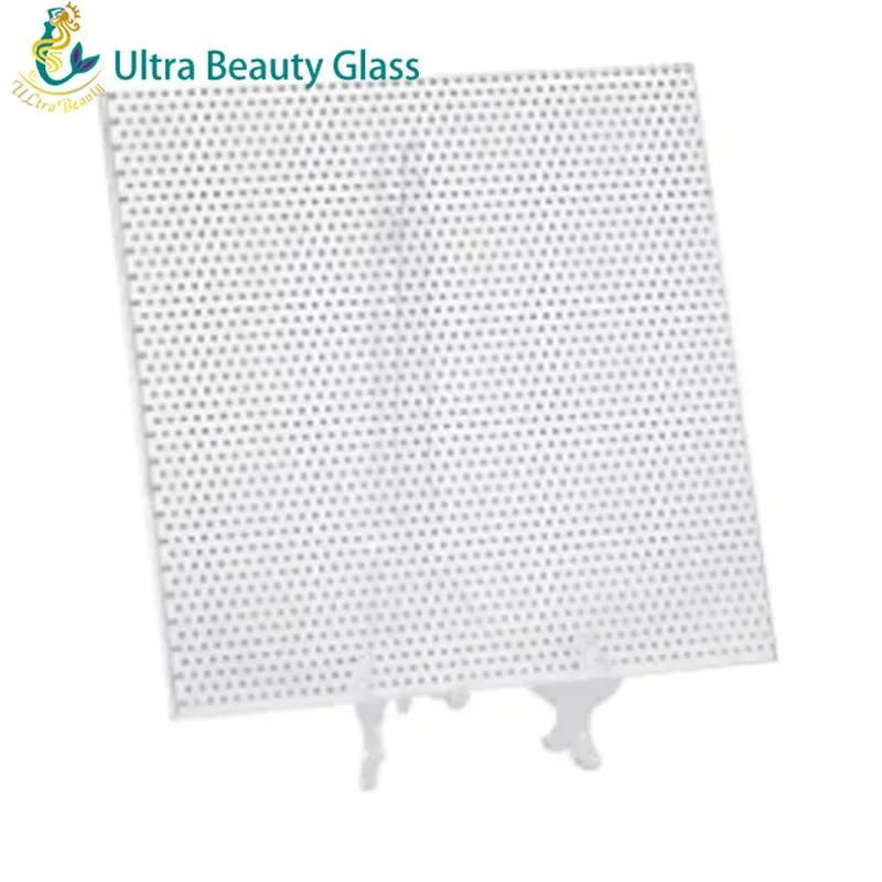 Custom Outdoor Glass Panels Silk Screen Printing Tempered Laminated Building Glass