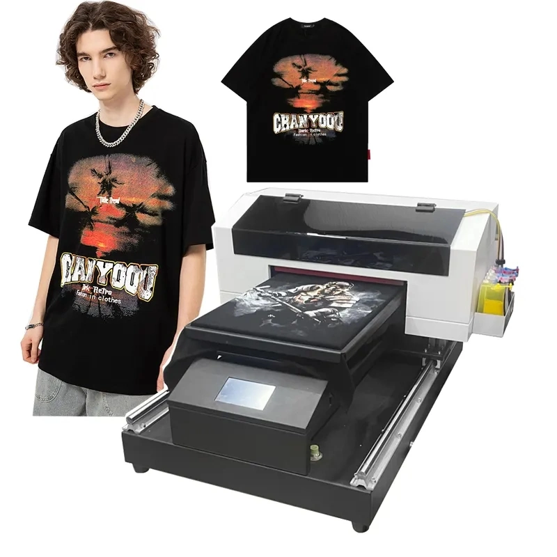 New Design A3 Size T-Shirt DTG Printer Digital Cloth Sweater Fabric T Shirt Printing Machine Direct to Garment Printer