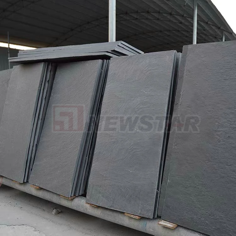 Split Surface Paving Slate Natural Stone Black Slate Floor Tile