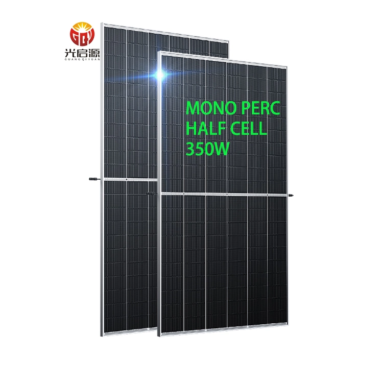 Painéis solares M6 Mono de 350 W Industrial com meia célula