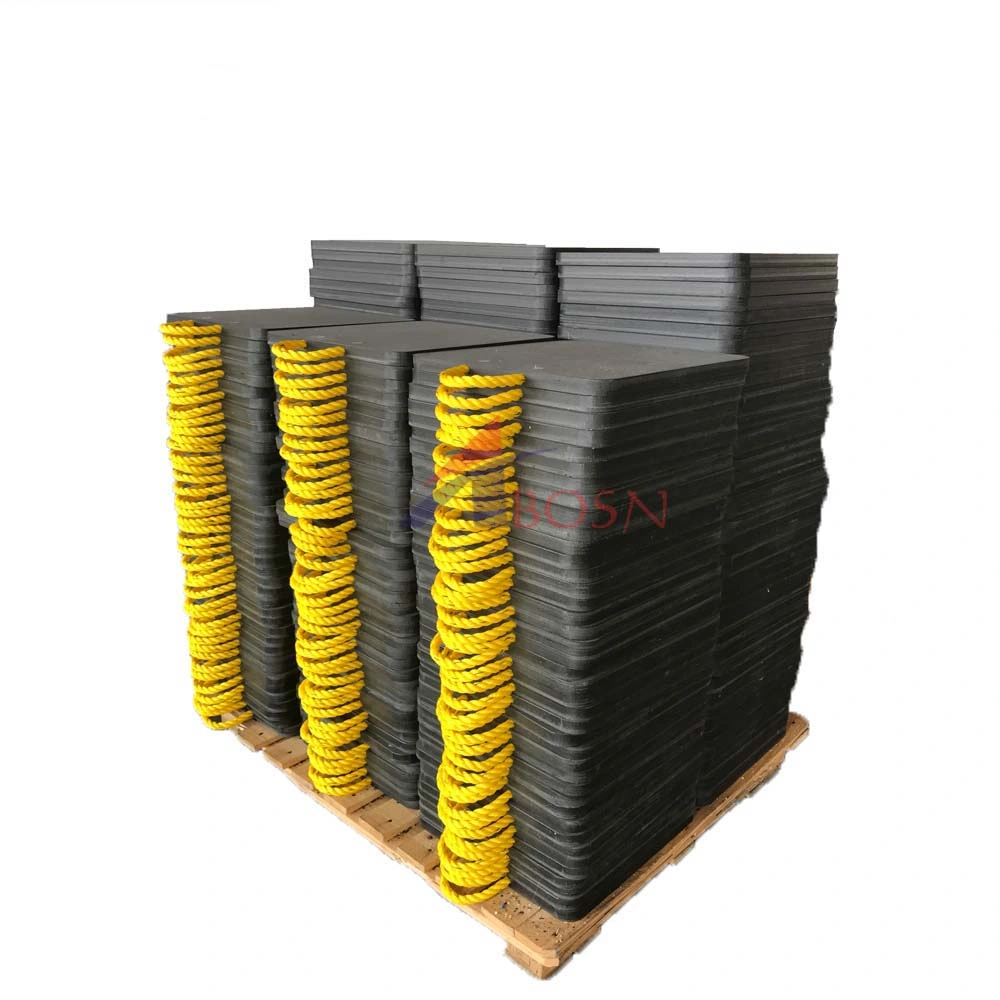 Impact Resistance Plastic Heavy Load- Bearing Black Plastic Crane Outrigger Pad