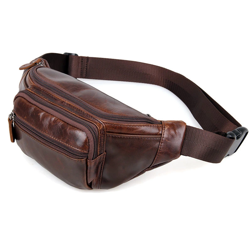 Wholesale Price Good Quality Outdoor Sport Waist Bag Leather Fanny Pack Rn15588