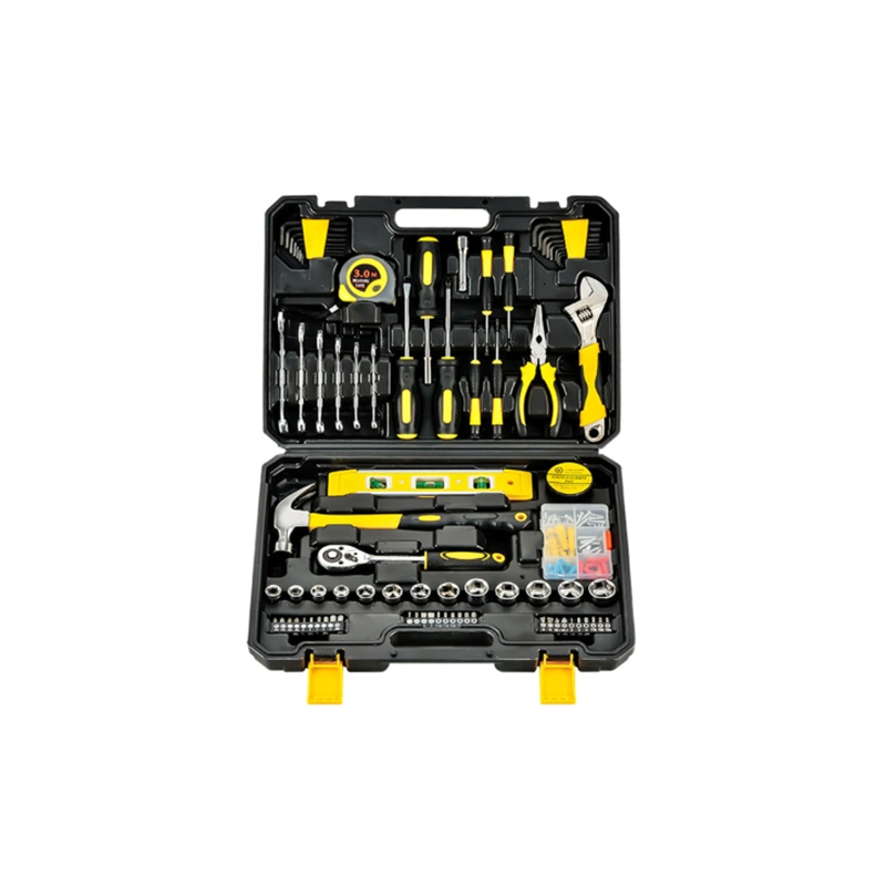 Repair Outdoor Garden Tool Kits Household Tool Set with Plastic Toolbox Storage