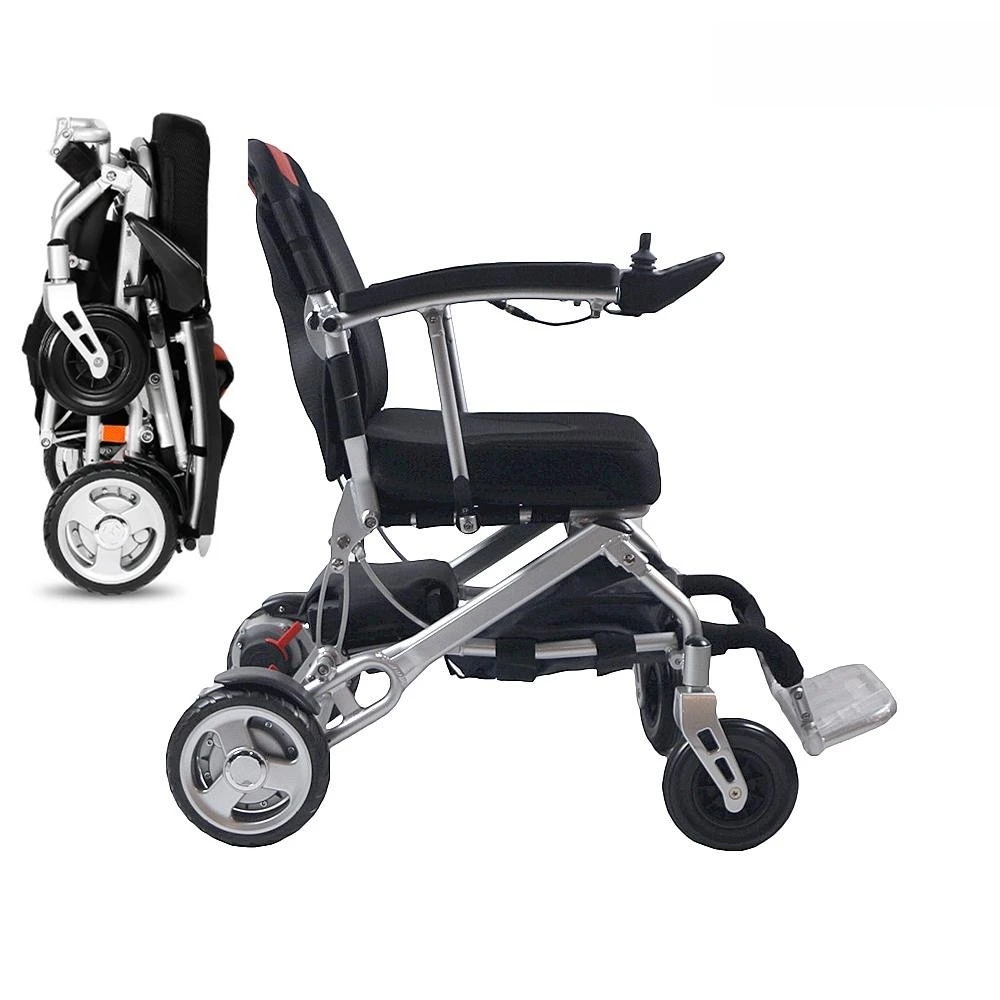 Hochwertiger tragbarer, ferngesteuerter, faltbarer elektrischer Rollstuhl für ältere Menschen mit Behinderungen