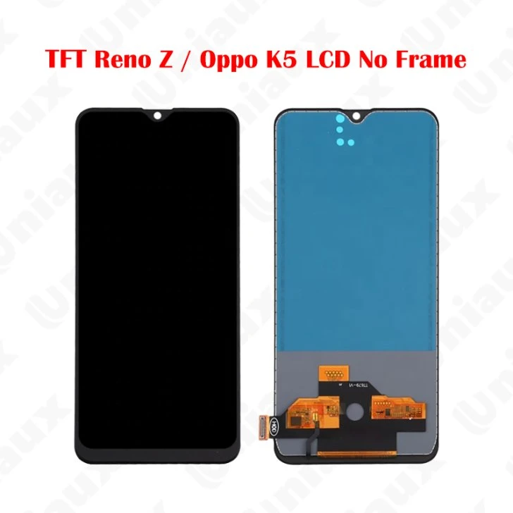 AMOLED/TFT original de 6.4" para o Olpo K5 Reno Z Substituição do conjunto do digitalizador de tela sensível ao toque do visor LCD Realme XT X2 Visor LCD