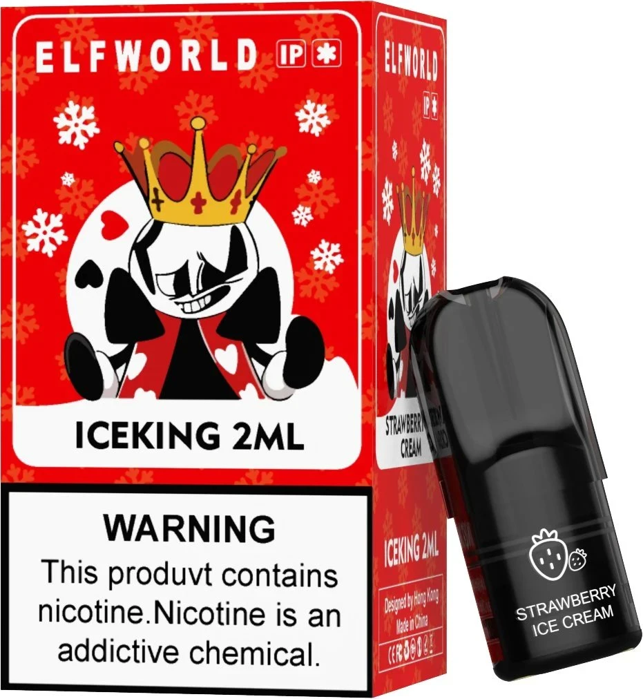 Zbood imprime tu Marca Oval Shape Flavor 18000 Savage Ecig Elfworld Iceking sustituyó a Pod 600 Puff desechable VAPE