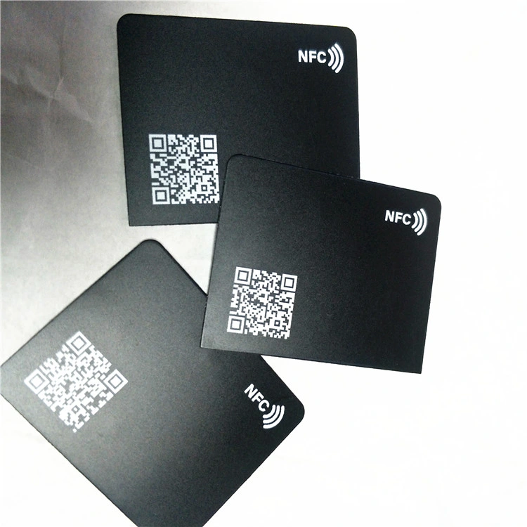 Matte Black NFC Phone Card Digital Business Cards