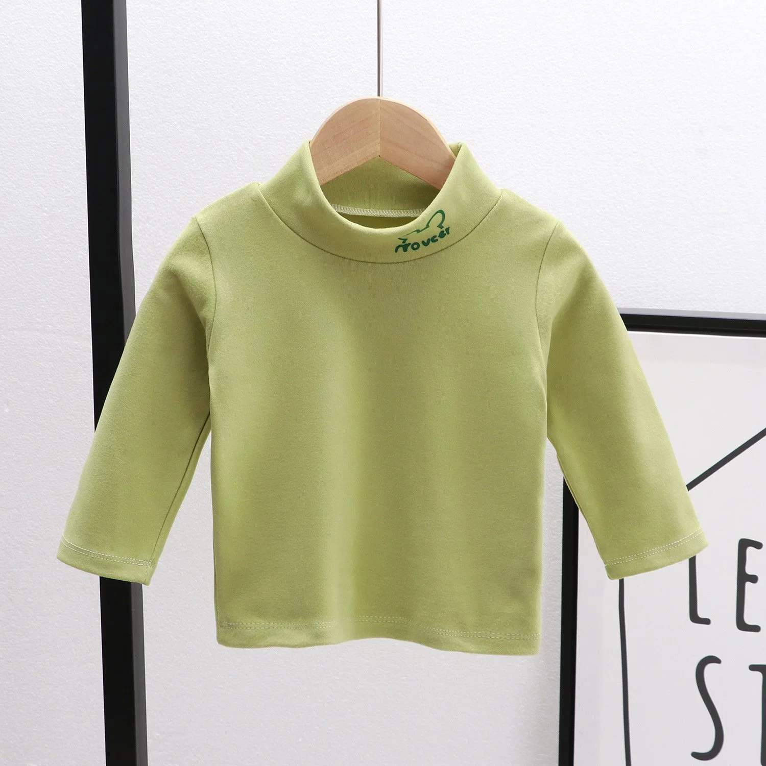 Children Virtue Sweater Boys Girl Elastic Warm Clothing Baby Long -Sleeved High -Necked Bottom Shirt Autumn and Winter Wholesale/Supplier