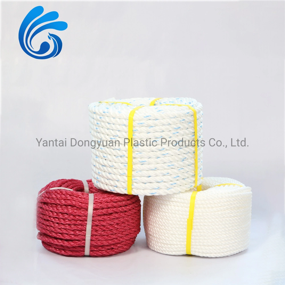 PP Rope PE Rope Twisted with 3 or 4 Strands for Fishing or Marine Use