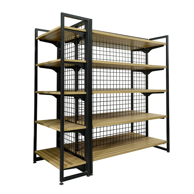 Double Side Metal Gondola Supermarket Store Shelving