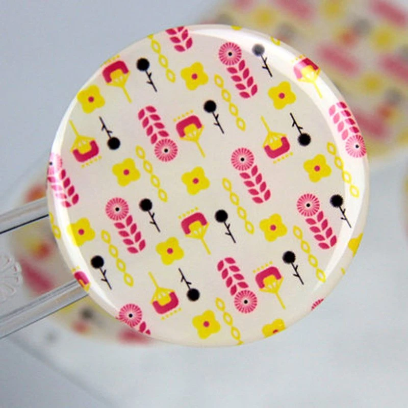 Supply Crystal Glue Drop Stickers Soft Glue Drop Plastic Stickers Round Color Glue Drop Logo Labels Resin Epoxy