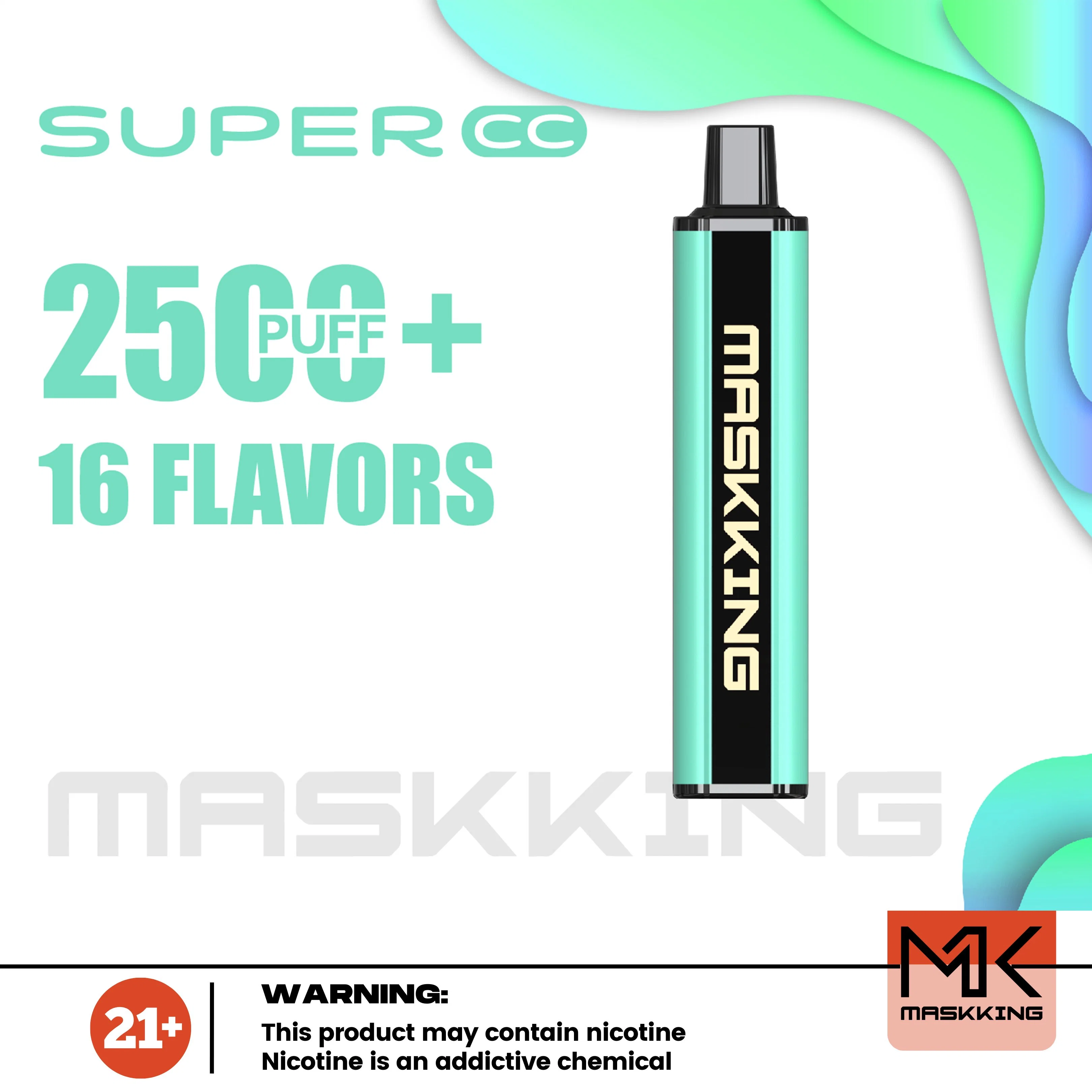 Maskking Atacado I Vape Super cc 2500 Puffs Hot Selling Macaco descartável