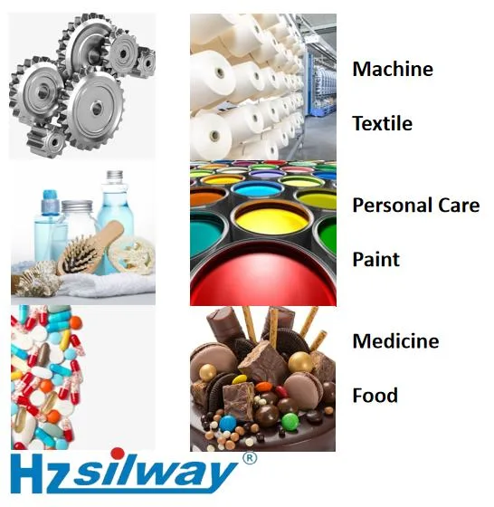 Odorless Tasteless and Nontoxic Polydimethylsiloxane Silway 520 Used as Spray Lubricant