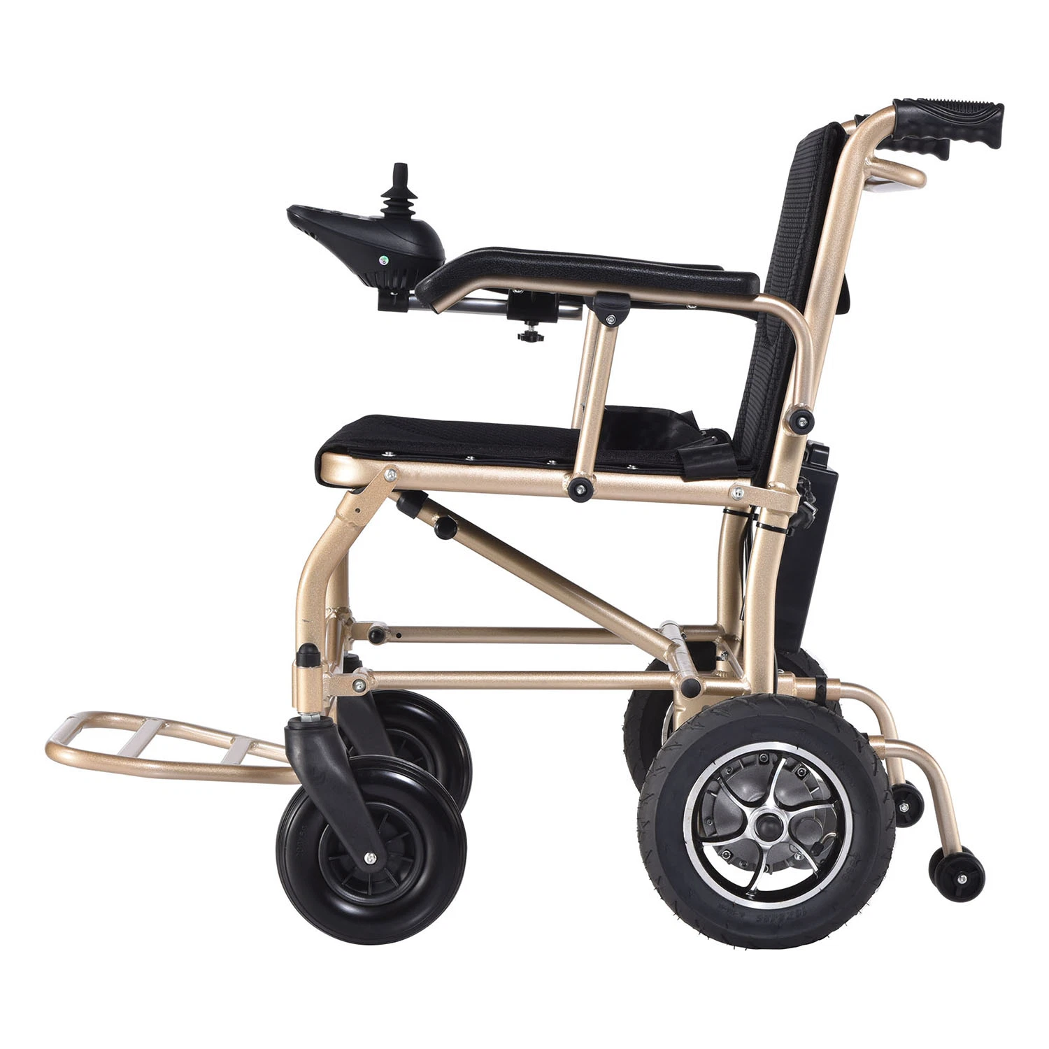 Ksm-611 Pull Rod Style Airline Approved 10ah Lithium Battery Lightweight Electric Wheelchair for Adult