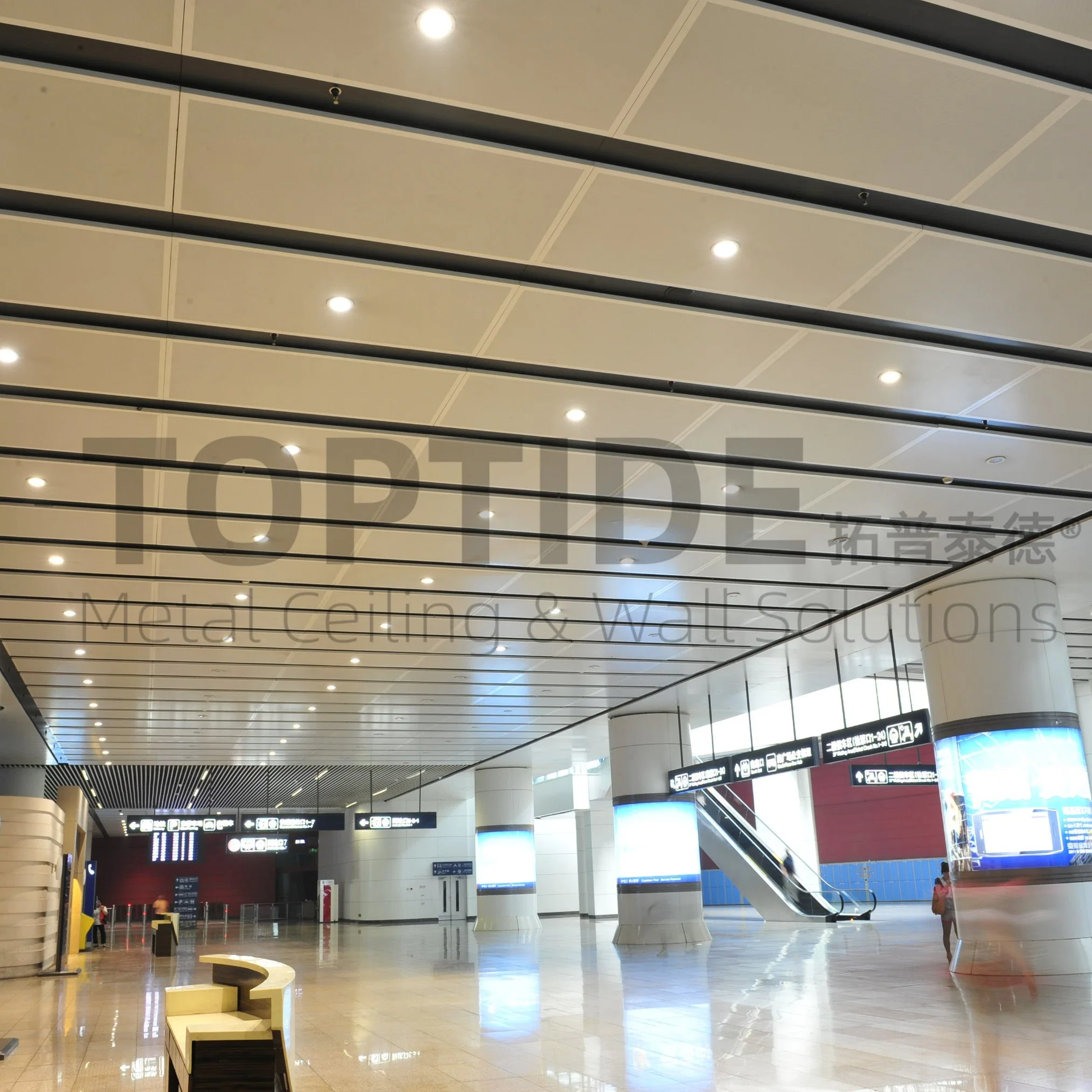 Steel / Aluminum Suspended Ceiling Couds Building Wall Ceiling Covering Material