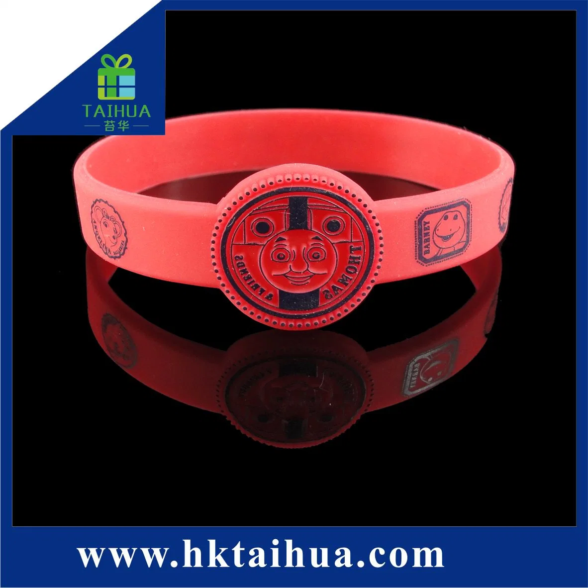 Logo personnalisé montre bracelet en silicone de taille pour la promotion