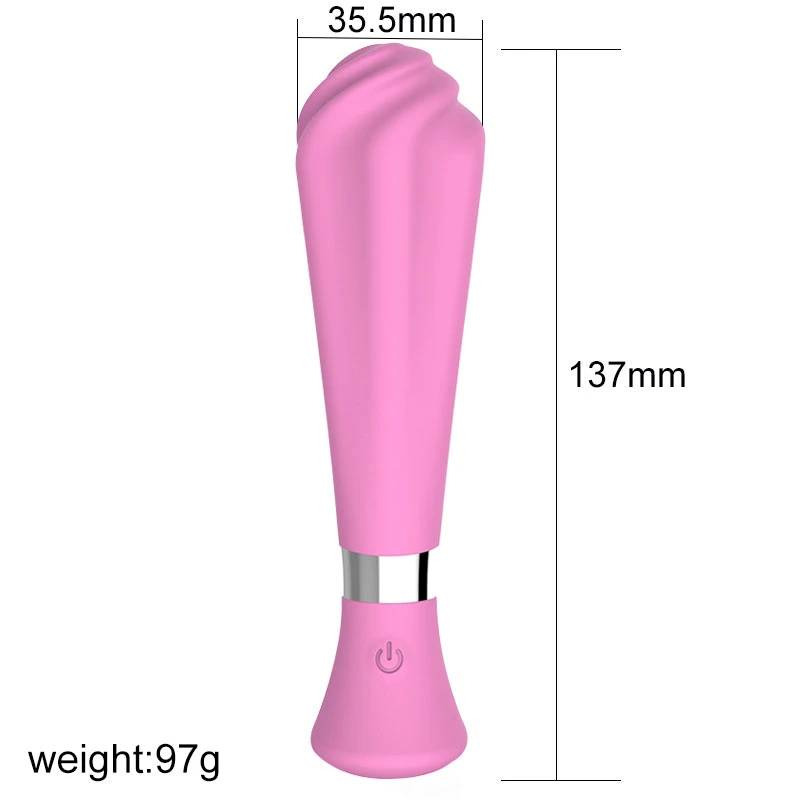 2022 Sex Product 10 Speed Powerful Ice Cream Shape Electric Silicone Handheld Vibrating G-Spot Stimulator Adult Pleasure Vibrator for Woman