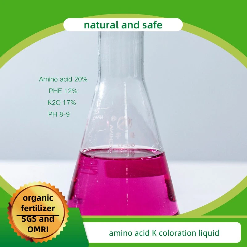 Amino Acid Liquid Fertilizer Include Potassium Phenylalanine for Fruits Ripening