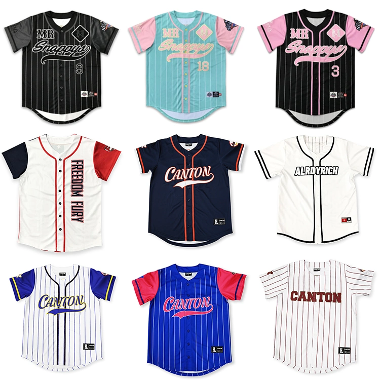 Healong Custom Hochwertige Bestickte Logo Baseball Jersey Polyester Sublimation Leeres Basketball-Trikot